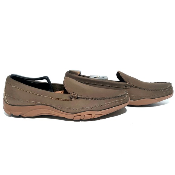 Allen Edmonds Brown Leather Driving Moccasins Mens main image 6